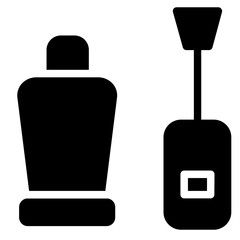 Nail Polish Brush Glyph Icon