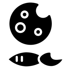 Paint Brush Palette Glyph Icon