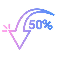 price Line Gradient Icon