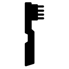 Tooth Brush Paste Glyph Icon
