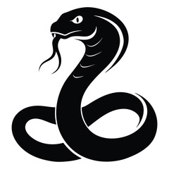 Fototapeta premium Snake silhouette Vector Illustration