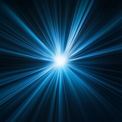 Fototapeta premium Blue Light Speed Burst for Dark Background.