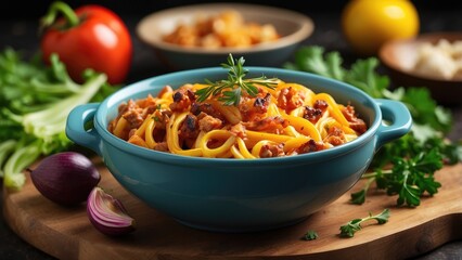 Sizzling fajitas served on a black skillet