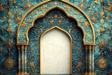 Obraz premium Islamic Architecture Intricate Archway Design
