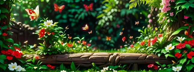 red and green flowers in the backyard