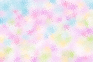 春の花や自然をイメージしたクレヨン画の背景3