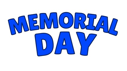 memorial day background illustration animation