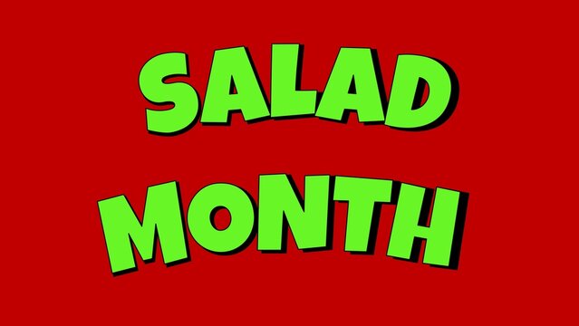 salad month background illustration animation