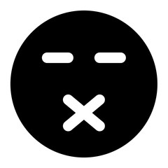 Fototapeta premium silent icon for illustration