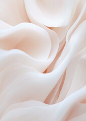 Gentle blush fabric flows with soft curves and folds creating an abstract, textured background.