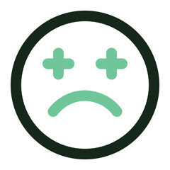 sad icon for illustration