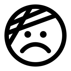 hurt icon for illustration