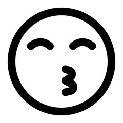 kiss icon for illustration