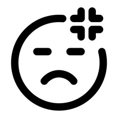 angry icon for illustration