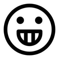 Fototapeta premium happy icon for illustration