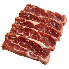 Fototapeta premium Fresh raw beef steak isolated on white background. organic beef, tender beef steak, raw meat photography, steakhouse cut, juicy raw steak, gourmet beef, wagyu beef, sirloin steak, ribeye steak, filet