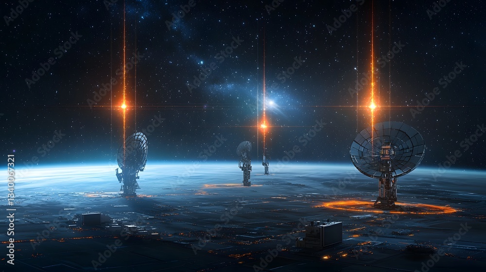 Aufkleber Advanced algorithms decipher mysterious signals originating from the depths of distant galaxies unlocking new insights into the cosmos and the potential for extraterrestrial communication