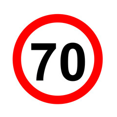 Road speed limit 70