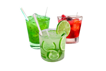 cocktail with lime and mint