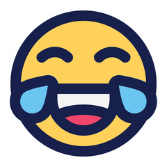 laughing icon for illustration