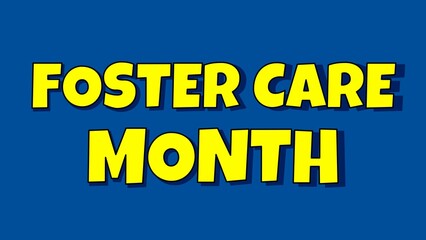 foster care month background illustration animation