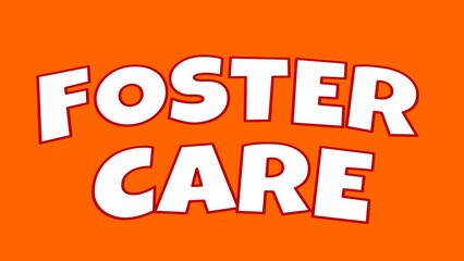 foster care month background illustration animation