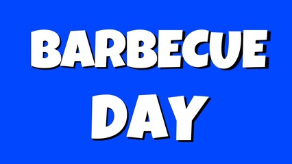barbecue day background illustration animation