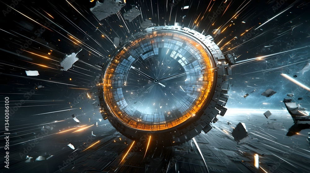 Fototapete swirling vortex of energy and particles creating a visually stunning cosmic phenomenon that appears 
