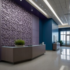Advanced Pharmaceutical Sciences: Elegant Research Lobby with Neutral-Toned Design