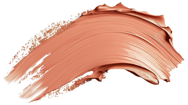 A brush stroke of a light brown color