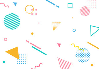 可愛い幾何学模様の背景素材