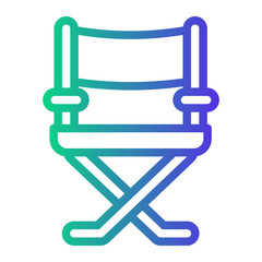 director Line Gradient Icon