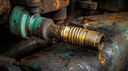 A mechanic pouring dielectric grease onto a new ignition coil for installation
