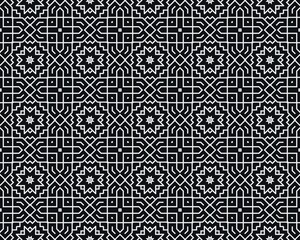 Oriental ethnic seamless repeatable pattern traditional geometric lines stripes background Design