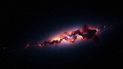 Obraz premium Dark blue purple black starry space background galaxy wallpaper