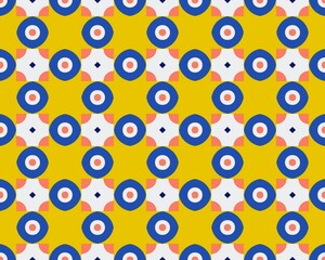 Oriental ethnic seamless repeatable pattern traditional geometric lines stripes background Design