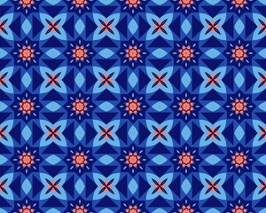 Oriental ethnic seamless repeatable pattern traditional geometric lines stripes background Design