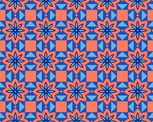 Oriental ethnic seamless repeatable pattern traditional geometric lines stripes background Design
