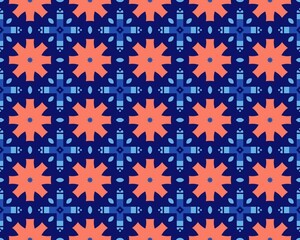 Oriental ethnic seamless repeatable pattern traditional geometric lines stripes background Design