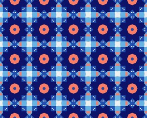 Oriental ethnic seamless repeatable pattern traditional geometric lines stripes background Design