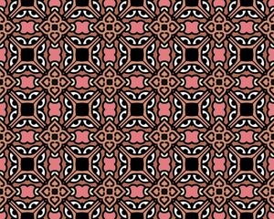 Oriental ethnic geometric seamless Tile pattern made with various traditional elements style design