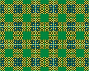 Oriental ethnic geometric seamless Tile pattern made with various traditional elements style design