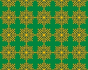 Oriental ethnic geometric seamless Tile pattern made with various traditional elements style design