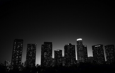 Fototapeta premium night city skyline