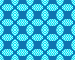 Oriental ethnic geometric seamless Tile pattern made with various traditional elements style design