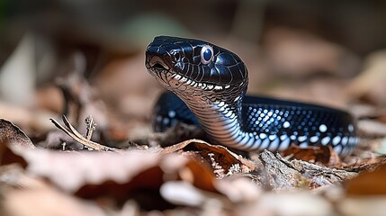 Obraz premium Close-up of a venomous snake