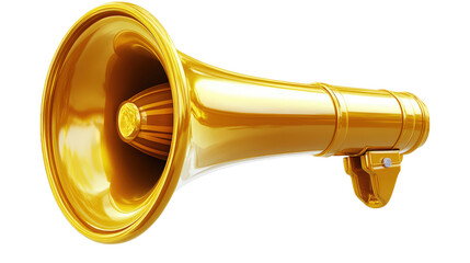 A golden loudspeaker