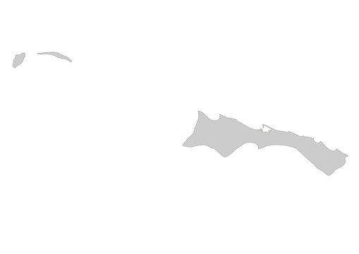 vector map of mayaguana region in bahamas country with gray color