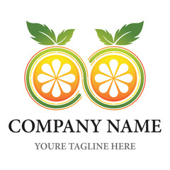 Infinity orange fruit concept
