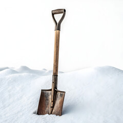 Shovel in snow